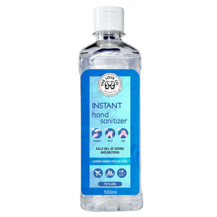 Hand Sanitizer Instant Hand Sanitizer 500ml The Love Co